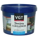 Эмаль универсальная VGT ВД-АК-1179 глянцевая База А супербелая 2,2 л/2,5 кг