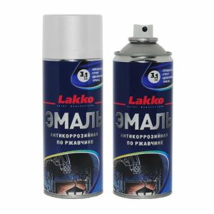 Эмаль-грунт по ржавчине 3в1 Lakko графит (0,27кг) аэрозоль