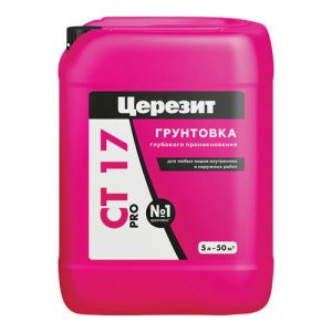 Грунт акриловый CERESIT CT17 Pro универсальный 5л