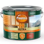 Пропитка декоративная для защиты древесины Pinotex Ultra AWB Рябина 9 л