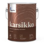 Краска полиакриловая TALATU Karsikko База А по дереву для фасадов 2,7 л белая