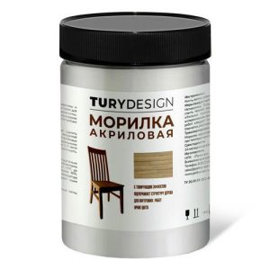 Морилка акриловая TURYDESIGN белая 580мл