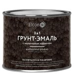 Грунт-эмаль Elcon Smith 3 в 1 с молотковым эффектом шоколад 0,4 кг