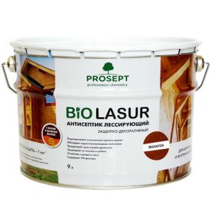 Антисептик лессирующий защитно-декоративный Prosept Bio Lasur 038-09 Махагон 9 л