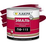 Эмаль Лакра ПФ-115 вишневая 2,8 кг