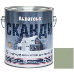 Антисептик акриловый кроющий для дерева Акватекс Сканди полуматовый Альпийское утро 2,5 л