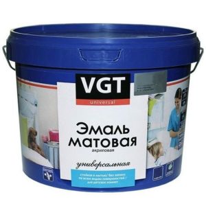 Эмаль универсальная VGT ВД-АК-1179 матовая База С 2,5 кг