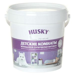 Краска акриловая HUSKY для детских комнат 0,9л база А