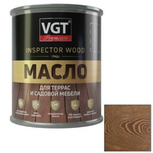 Масло для террас и садовой мебели VGT темный ясень 1,8 кг