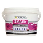 Эмаль акриловая Лакра для радиаторов белая глянцевая 0,9 кг