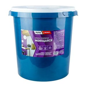 Краска моющаяся Pufas Decoself белая (40 кг)