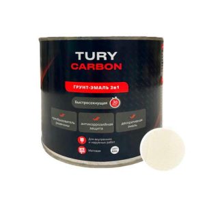 Грунт-Эмаль TURY Carbon RAL 9003 Белый 2,2 кг