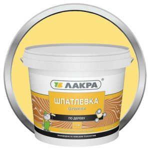 Шпатлевка акриловая по дереву Лакра Сосна 1,5 кг