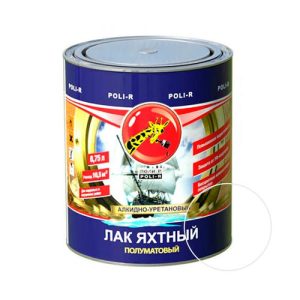 Лак ПОЛИ-Р яхтный полуматовый 0,75 л