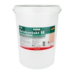 Грунтовка Бетоконтакт Pufas для внутренних работ (26 кг)