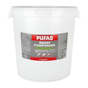 Краска моющаяся Pufas Строительная (40 кг)