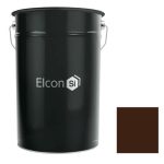 Грунт-эмаль по бетону и кирпичу Elcon BT быстросохнущая темно-коричневая RAL 8019 25 кг