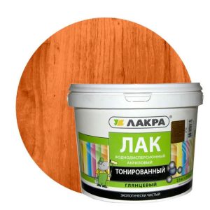 Лак акриловый тонированный Лакра с УФ-фильтром рябина 2,5 кг