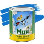 Грунт-эмаль по ржавчине Май 3 в 1 голубая 1,9 кг