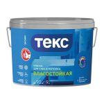 Краска в/д влагостойкая Текс Профи супербелая (9 л)