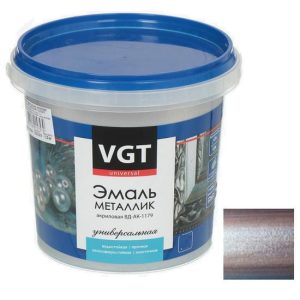 Эмаль универсальная VGT металлик аметист 10 кг