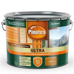 Пропитка декоративная для защиты древесины Pinotex Ultra AWB Орегон 9 л