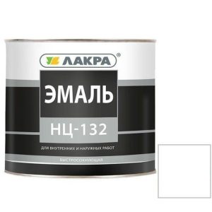 Эмаль Лакра НЦ-132 глянцевая белая 1,7 кг