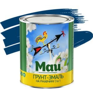 Грунт-эмаль по ржавчине Май 3 в 1 синяя 1,9 кг