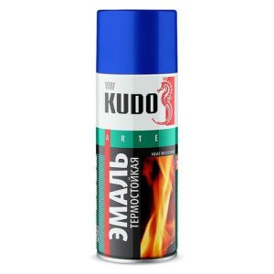 Эмаль термостойкая KUDO 5002 520мл черная