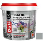 Эмаль универсальная акриловая Dali 80236 атмосферостойкая полуматовая база А серая RAL 7004 0,9 кг