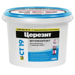 Грунт Бетонконтакт CERESIT CT 19 15кг