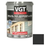 Эмаль по дереву VGT Профи черная 1 кг