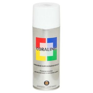 Краска аэрозольная CORALINO RAL 9003 белый матовый 520мл