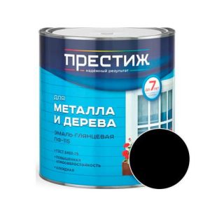 Эмаль ПРЕСТИЖ ПФ-115 Черный 1,9 кг
