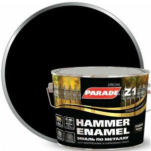 Эмаль по металлу Parade Special Z1 гладкая RAL 9005 Л-С черная 2,5 л