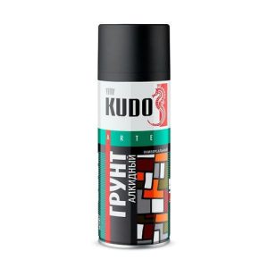 Грунт аэрозольный алкидный универсальный Kudo KU-2003 чёрный (0,52 л)