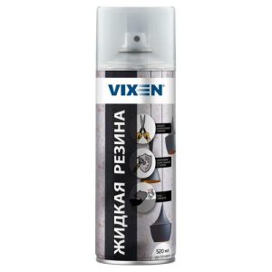 Жидкая резина Vixen VX90101 (аэрозоль), прозрачная глянцевая, 520 мл