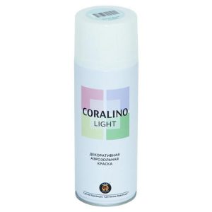 Краска аэрозольная CORALINO Light декоративная белый иней 520мл