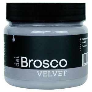 Краска акриловая DEL BROSCO Velvet интерьерная 0,4л серая