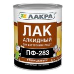 Лак алкидный Лакра ПФ-283 глянцевый 0,8 кг