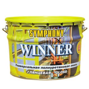 Эмаль полиуретановая Symphony Winner С глянцевая 9 л
