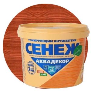 Антисептик тонирующий Сенеж Аквадекор 113 Слива 0,9 кг