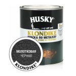 Краска с молотковым эффектом черный 0,25л / HUSKY-KLONDIKE