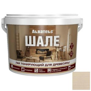 Лак акриловый для древесины Акватекс Шале ваниль 9 кг