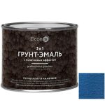 Грунт-эмаль Elcon Smith 3 в 1 с молотковым эффектом синяя 0,8 кг