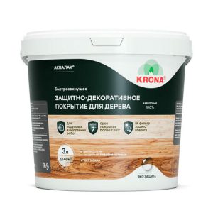 Аквалак KRONA бесцветный 3л