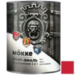 Грунт-эмаль алкидно-уретановая Mokke 04596 3 в 1 красная 0,9 кг