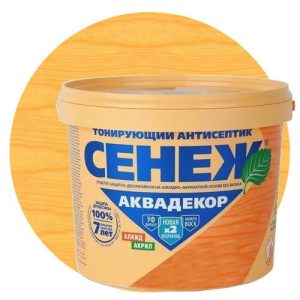 Антисептик тонирующий Сенеж Аквадекор 103 Сосна 0,9 кг