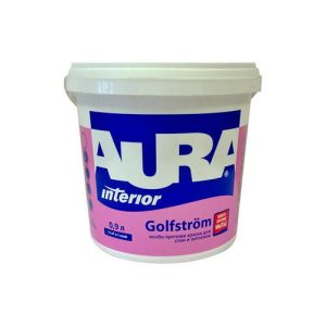 Краска особопрочная для ванной и кухни AURA Golfstrom 0,9л