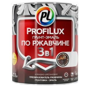 Грунт-эмаль Profilux 3 в 1 по ржавчине белая 1,9 кг